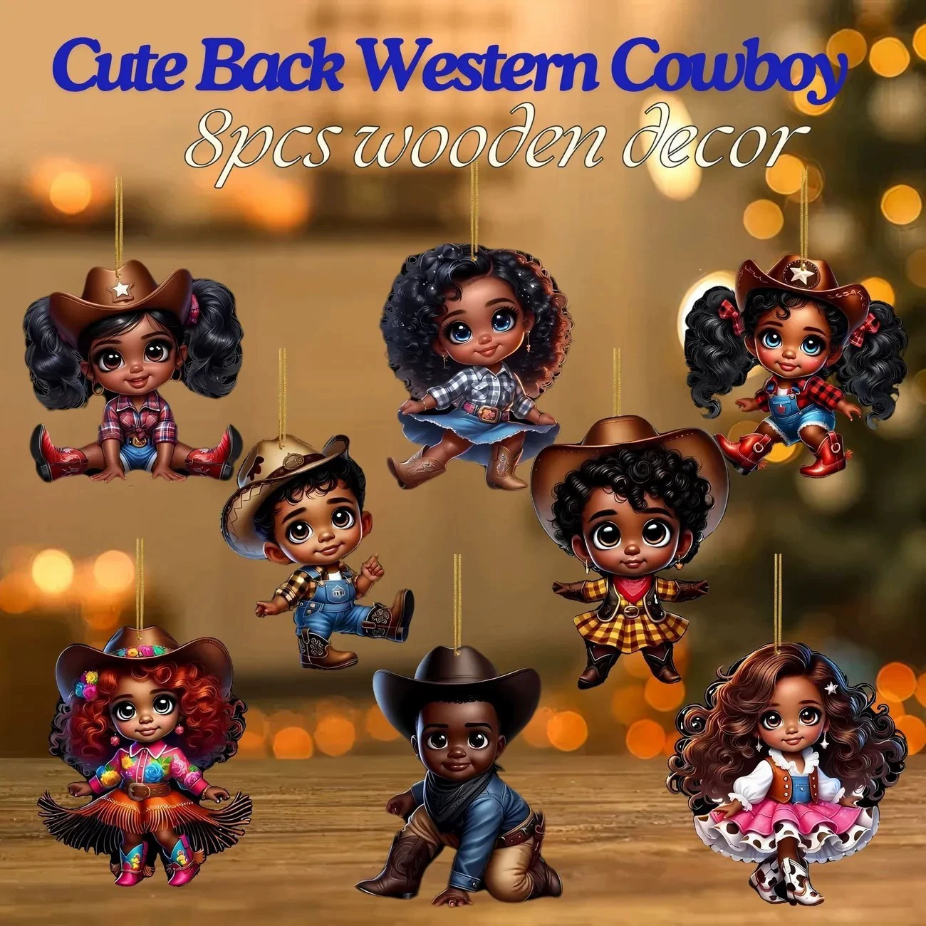 Новогодний детский акриловый плоский брелок для машины, рюкзака или ключей, подарок на праздник