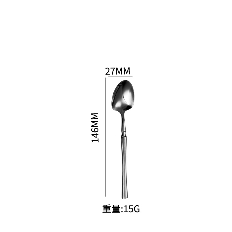 Juego de cubiertos de acero inoxidable diseño delgado de cintura pequeña, 4 piezas en caja de regalo – venta transfronteriza.