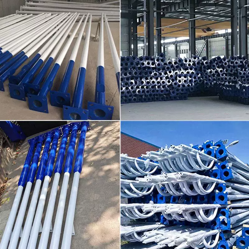 厂家定 制户外市电道路照明LED路灯杆户外球场大功率高杆灯杆