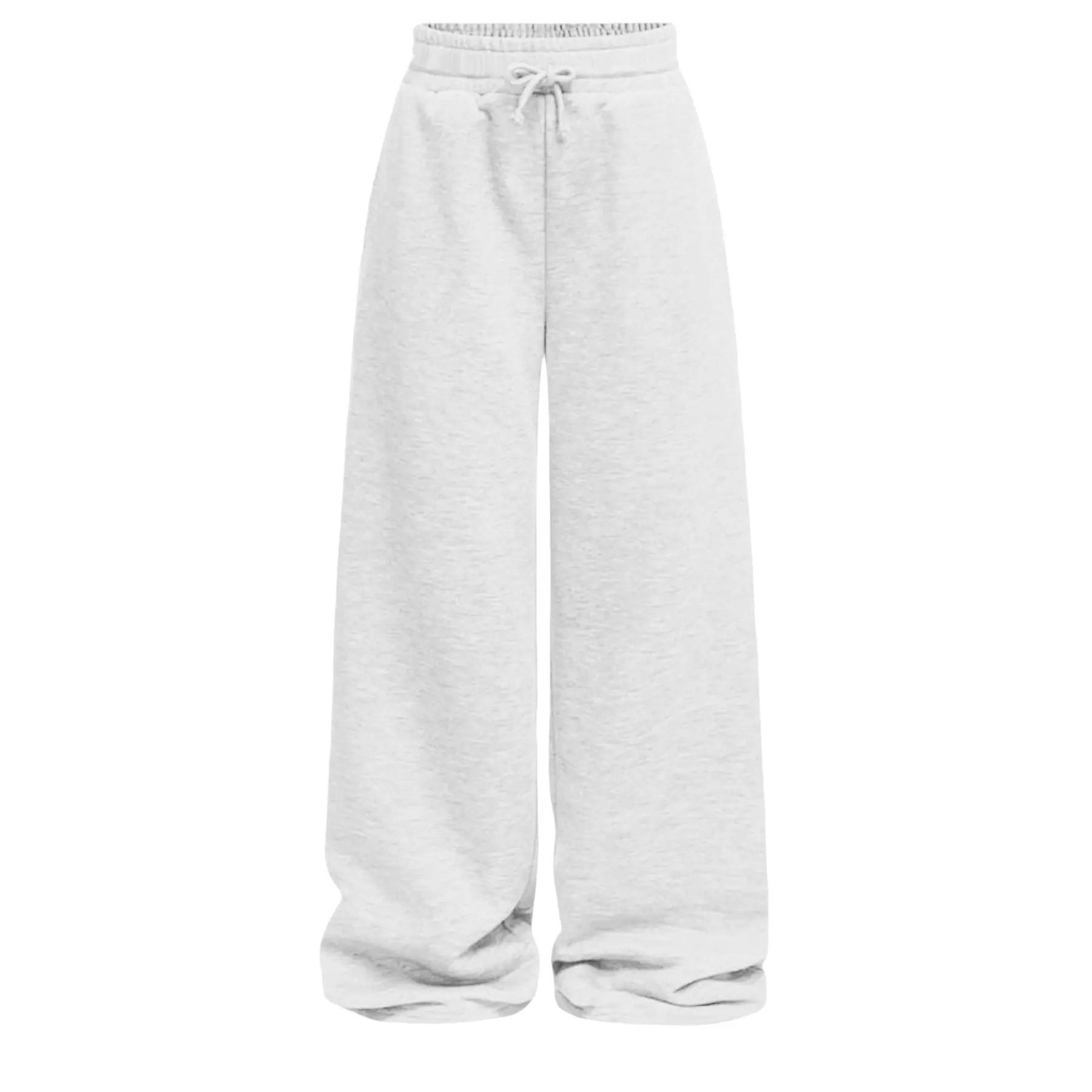 New Foreign Trade Cross-border Wide-leg Loose Solid Color Simple Lace-up Comfortable European And American Style_ecoleips.com