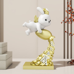 ウサギの年の装飾品、ウサギ年、幸運、新年のマスコット、リビングルームの家の装飾、会社のギフト