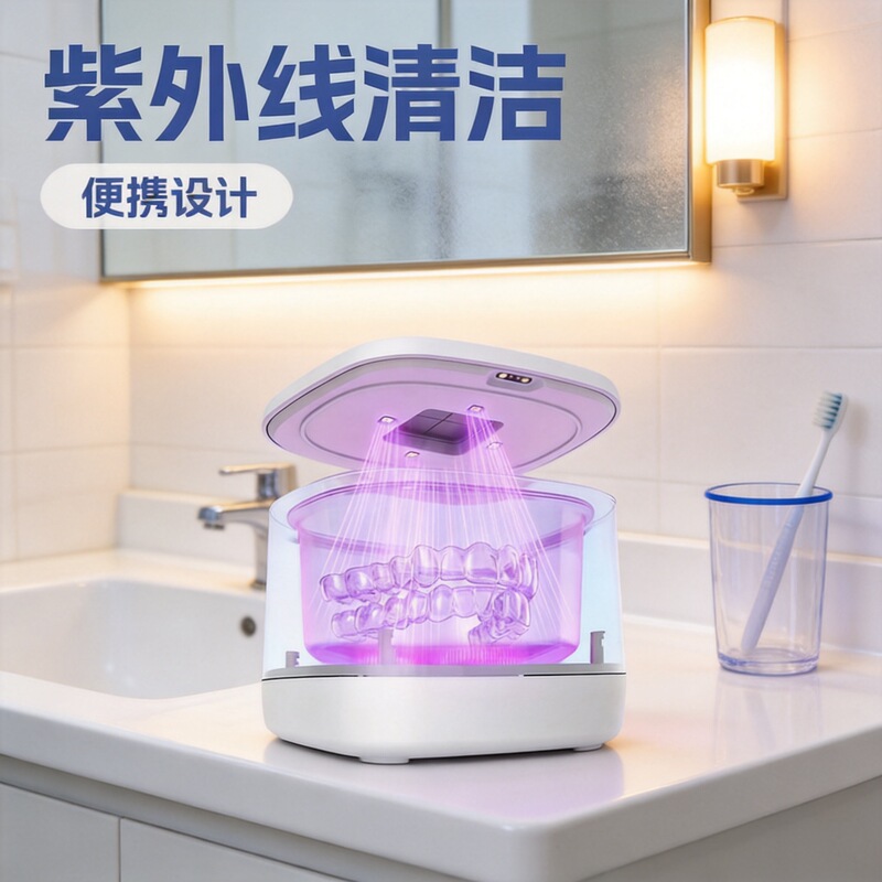 Desktop Mini Ultrasonic Cleaner for Home Use, Invisible Braces and Denture Cleaning Device, High-Frequency Vibration, Cross-Border Desktop Mini Ultrasonic Cleaner for Home Use, Invisible Braces and Denture Cleaning Device, High-Frequency Vibration, Cross-Border