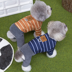 宠物狗狗衣服秋冬装加绒家居服泰迪比熊小型犬宠物冬季保暖四腿裤