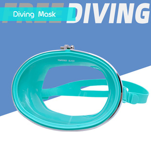 High-Definition Glass Fisherman's Mirror Stainless Steel Diving Mask Equipment Myopia Swimming Goggles Snorkeling Sambo Large Frame Mask