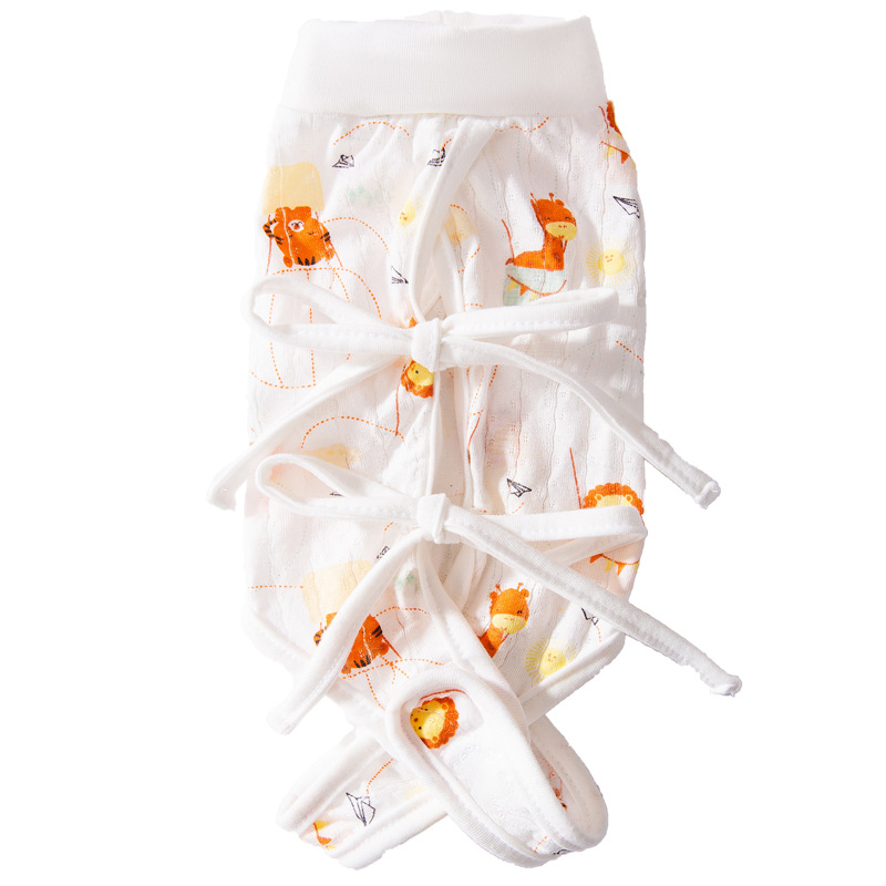 Mascotas Four Seasons Universal Cartoon Lindo Anti-lamiendo Gato Ropa de esterilización ajustable Ropa de protección posoperatoria Ropa de destete para gatas