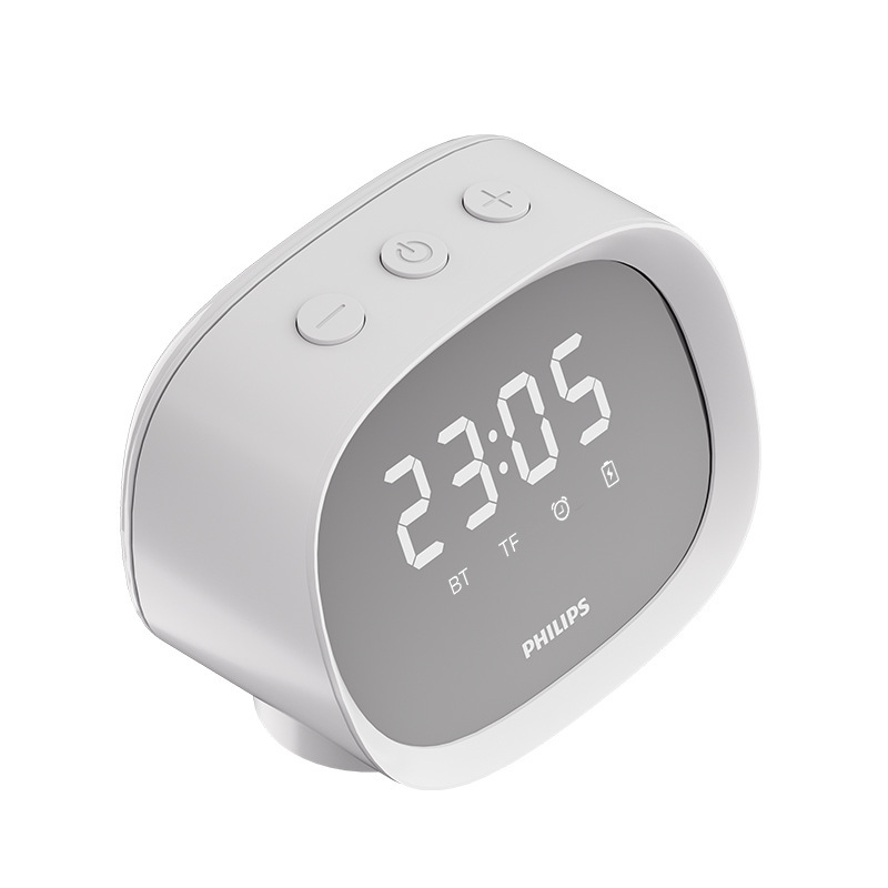 フィリップス (philips) ワイヤレスbluetoothスピーカー音響知能小型ai鏡面電子目覚まし時計|undefined