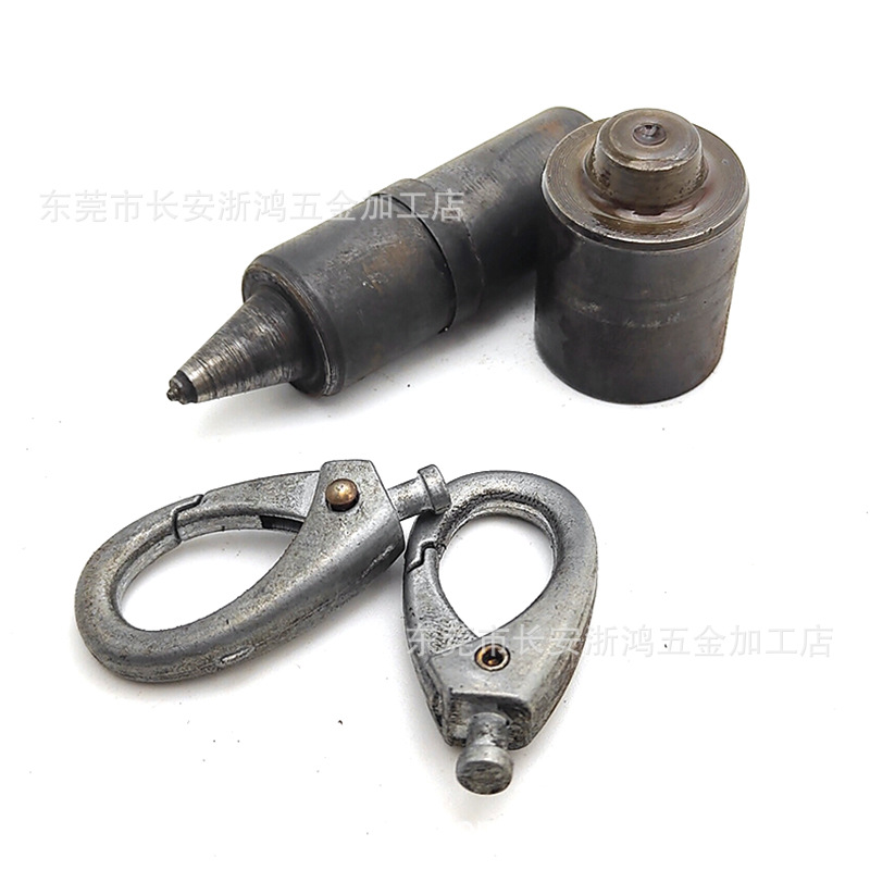 中空钉模具 铆钉弯曲模 冒钉手压机 合金钉冲压治具 手工装配工具