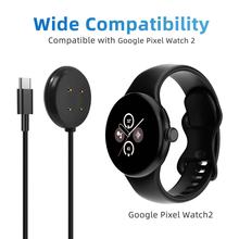 适用于谷歌手表充电线Google Pixel Watch2磁吸充电器谷歌智能底