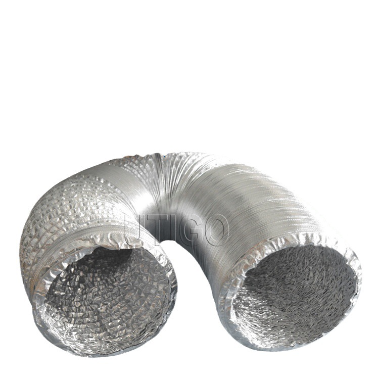 厂家可定可批无有毒气体双面铝箔风管波纹软管伸缩铝箔油烟机管