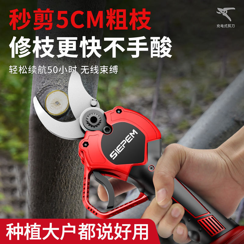 德国进口电动剪刀修枝剪刀果树充电式液晶无线锂电园艺园林粗枝
