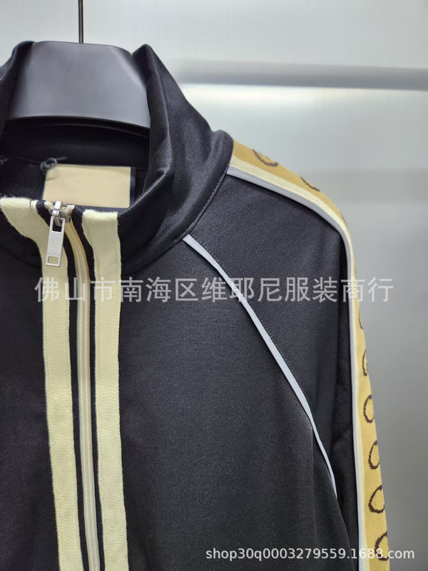 毒家正确版 GU家反光织带字母互扣夹克高街ins潮流百搭学院外套|undefined