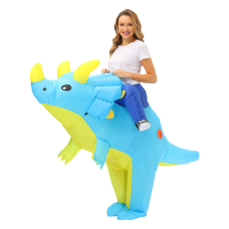 Disfraz inflable de dinosaurio personalizable Alien Shark Dress Up Halloween Espectáculo divertido Decoración de fiesta Resurrección