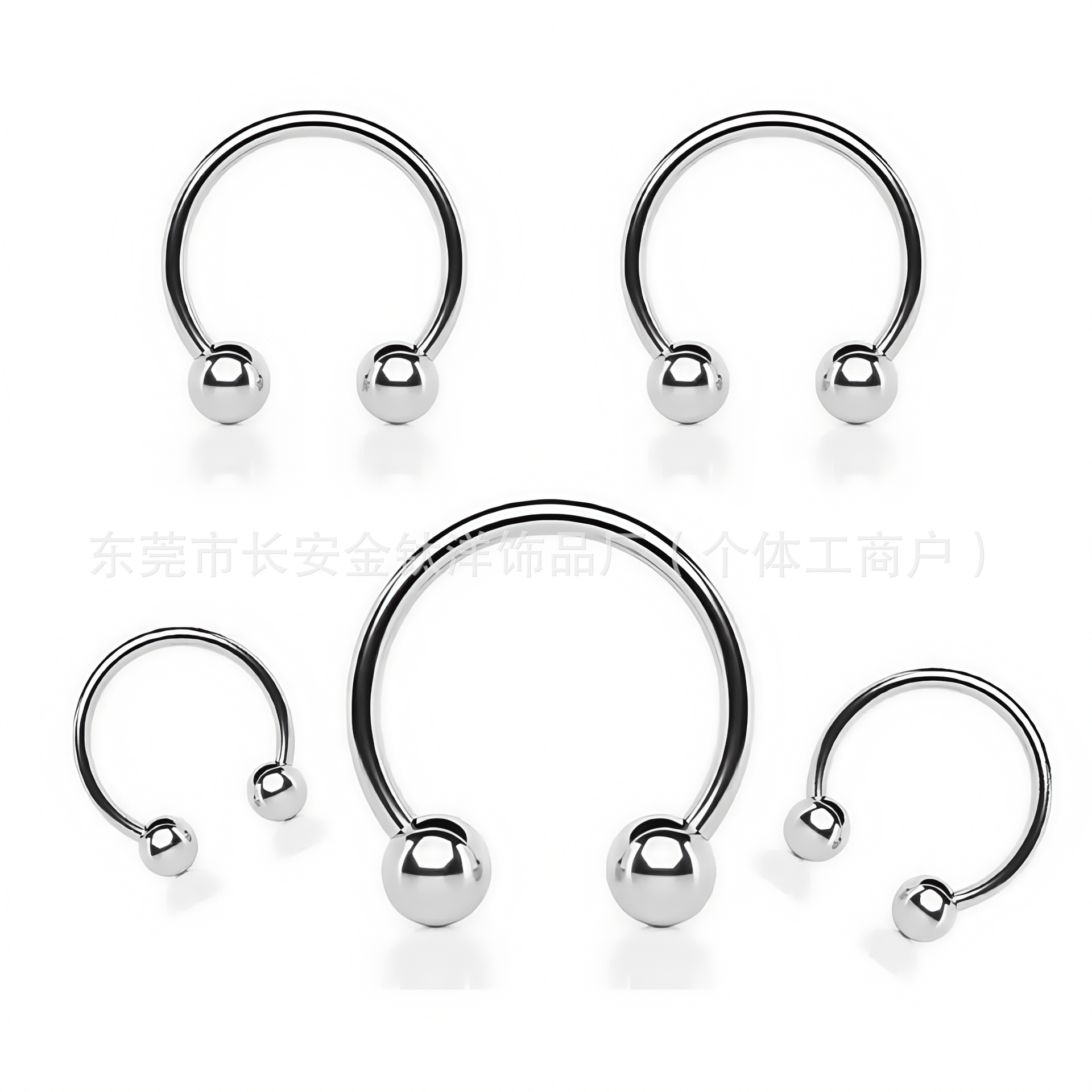 Labret piercing jewelry detail image