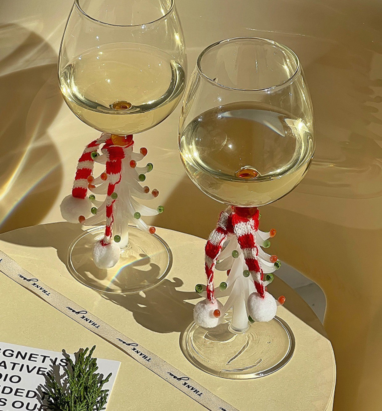 3D Christmas Tree Glass Cup 3