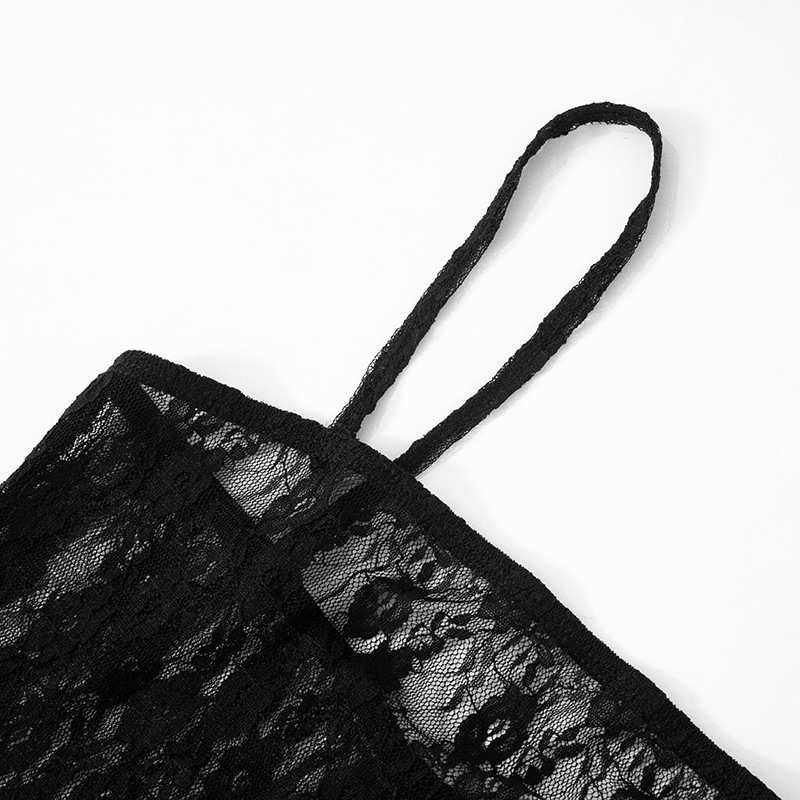 Arrival Women Clothing Sexy Lace Hollow Out Cutout out Long Sleeve Spaghetti Strap Jumpsuit