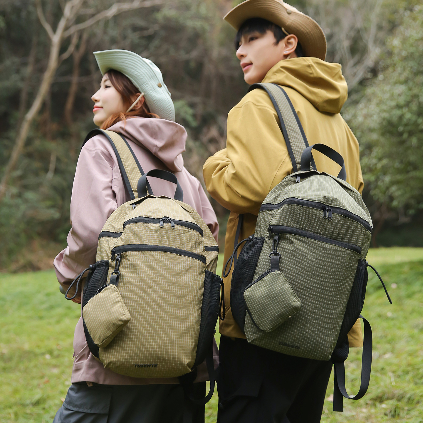 2026 New Mountain-Style Outdoor Hiking Bag, Water-Repellent Nylon Large-Capacity Backpack, Casual Versatile Trendy Backpack