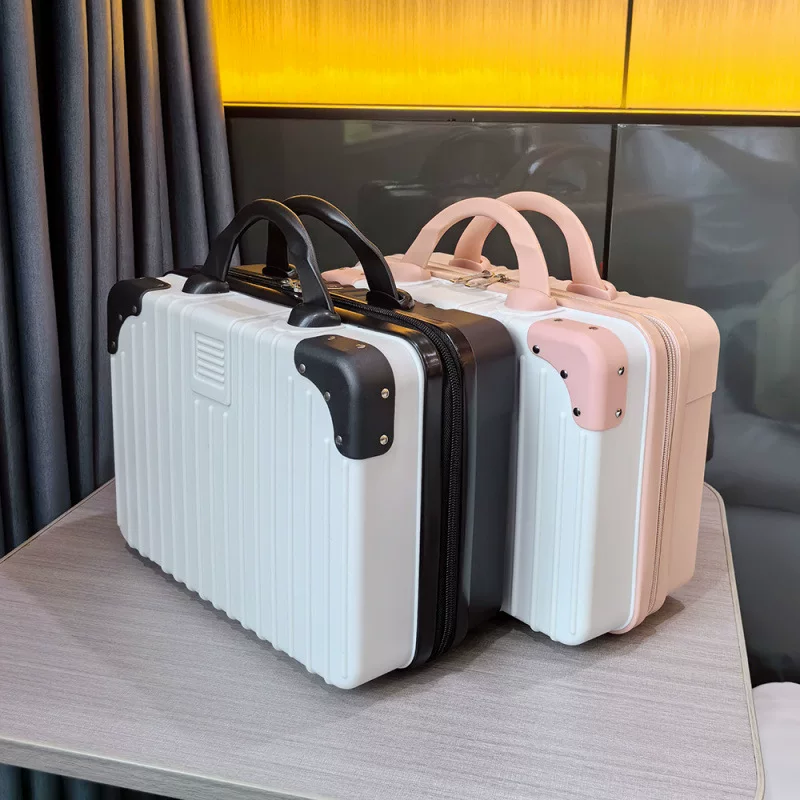 Capacious cosmetic bag, handheld storage system for traveling, box, suitcase