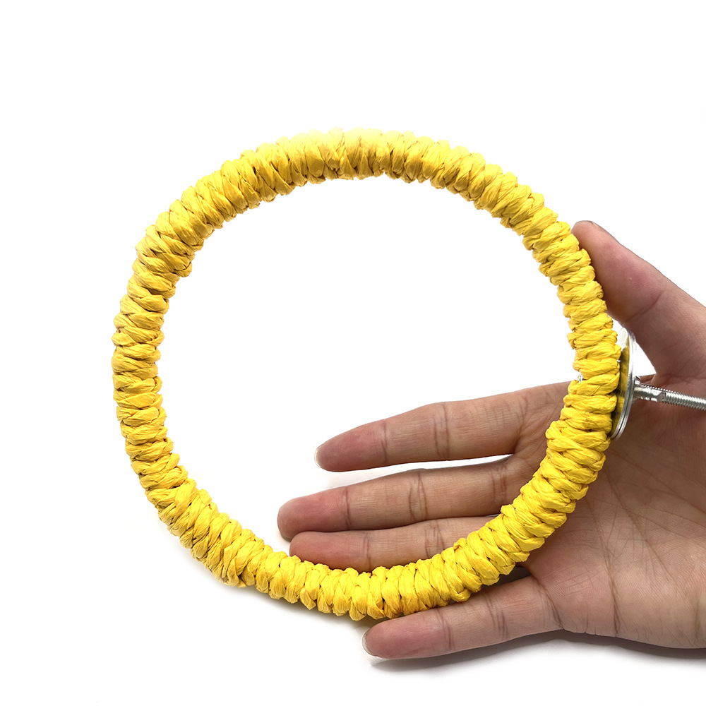 Nuevo producto transfronterizo anillo de pájaro soporte de estación cuerda de papel anillo juguete de pájaro loro hábitat de aves estación de boca de molino poste accesorios de jaula de pájaro image 4
