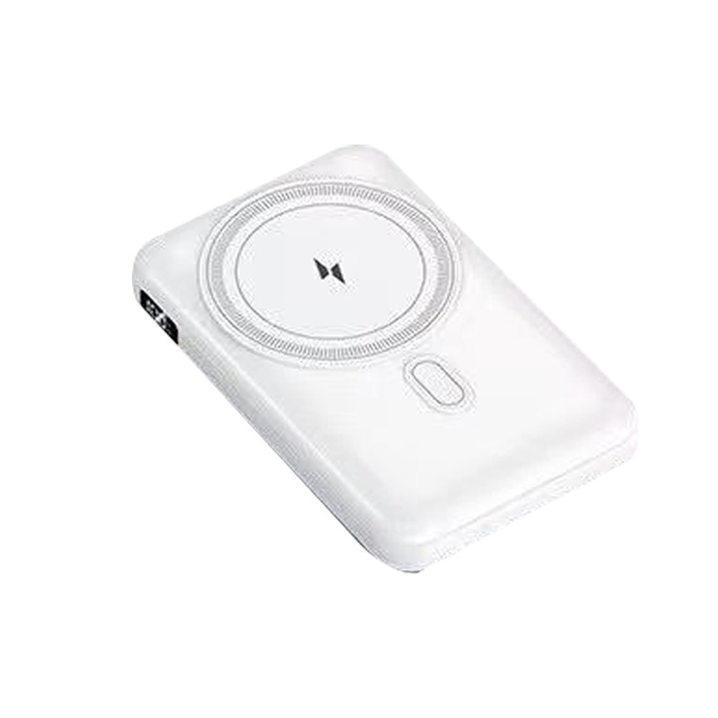 Mini banco de energía de pantalla digital inteligente de 10000 mAh, carga rápida inalámbrica de gran capacidad, fuente de alimentación móvil portátil