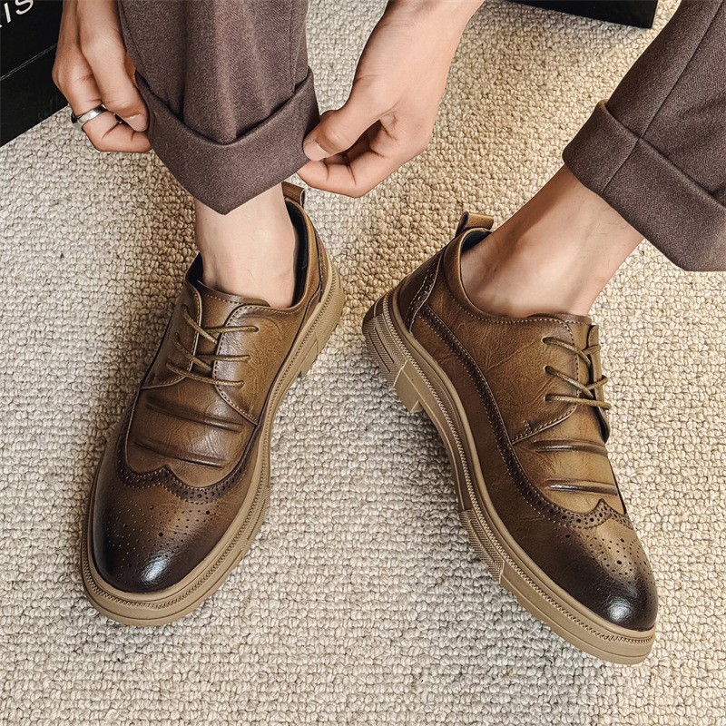 Suit Wedding Groom Business Formal Casual Leather Shoes Men_voghion.com