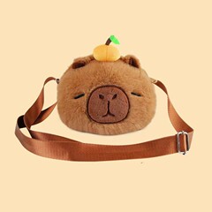 インターネット有名人カピバラぬいぐるみクロスボディバッグかわいい漫画ハンドバッグぬいぐるみかわいい表現バッグぬいぐるみ