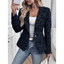 R 16218 Retro Digital Print Blazer ����ӡ��С��װ ŷ���羳