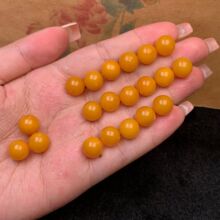 天然俄料蜜蜡老蜜圆珠散珠质浓郁文玩配饰可塘珠宝产地货源批发