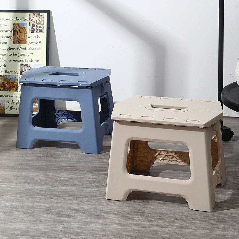 Складной стул портативный бытовой пластиковый складной маленький стул для рыбалки, кемпинга, уличный стул оптом