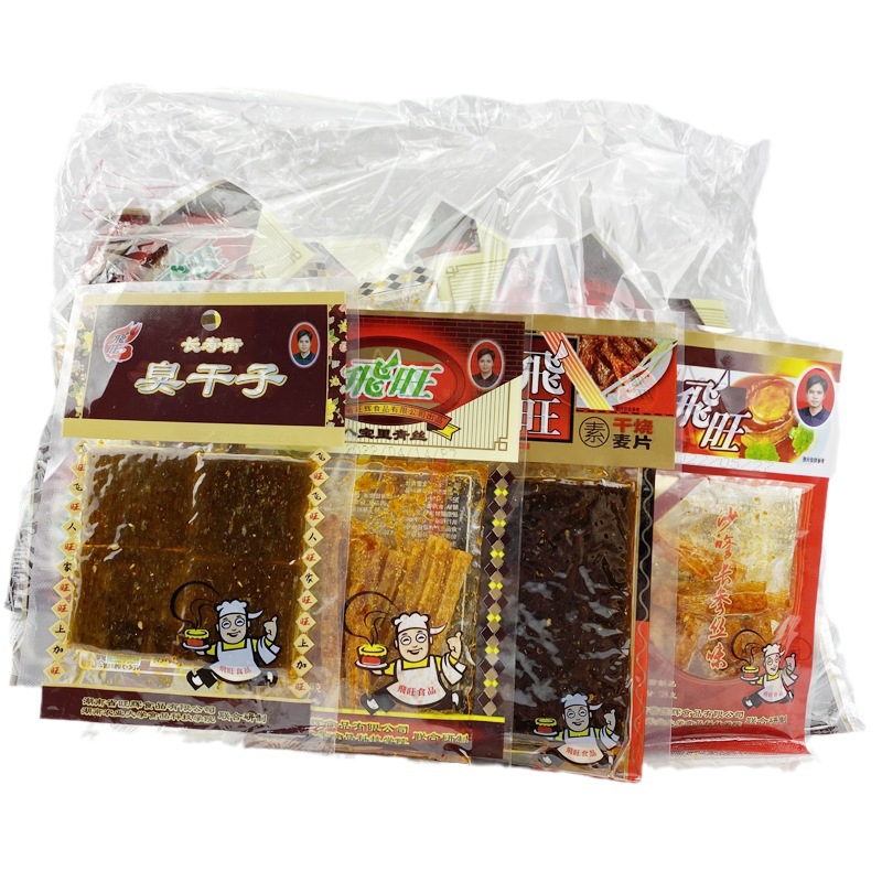 Fewang spicy strips mixed pack eight treasures green silk stinky dried dried roasted cereal salad long ginseng silk spicy gluten wholesale