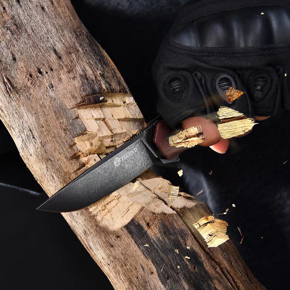 厂家批发户外D2钢防身刀高硬度折叠刀快开随身长风折刀野营战术刀