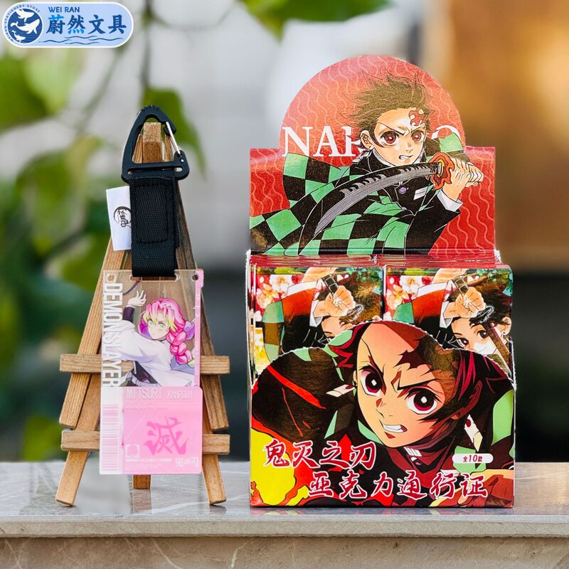Hot-Selling New Demon Slayer Anime Peripheral Acrylic Pass Tanjiro Inosuke Student School Bag Pendant