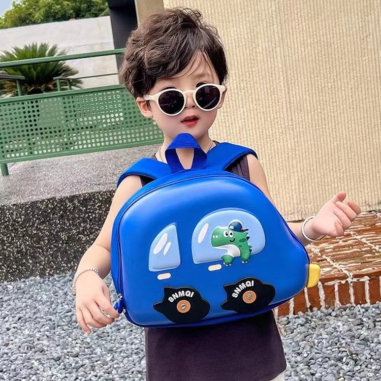 Nueva mochila escolar de jardín de infantes con carcasa dura, gran capacidad, protección de la columna vertebral, mochila infantil de dibujos animados, mochila de viaje informal para niños y niñas