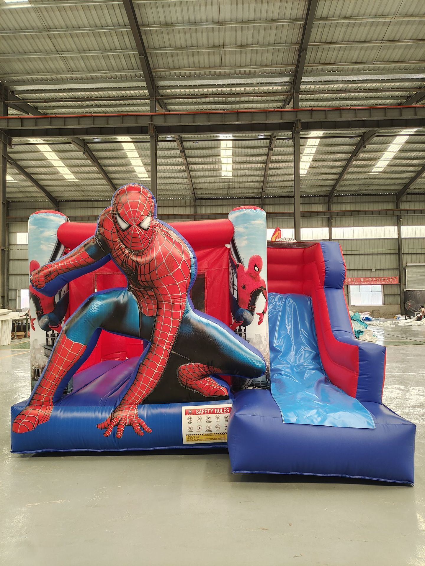 Comercio exterior Castillo inflable transfronterizo Parque infantil Trampolín Combinación de tobogán Proyecto de cama de rebote de castillo travieso pequeño para el hogar