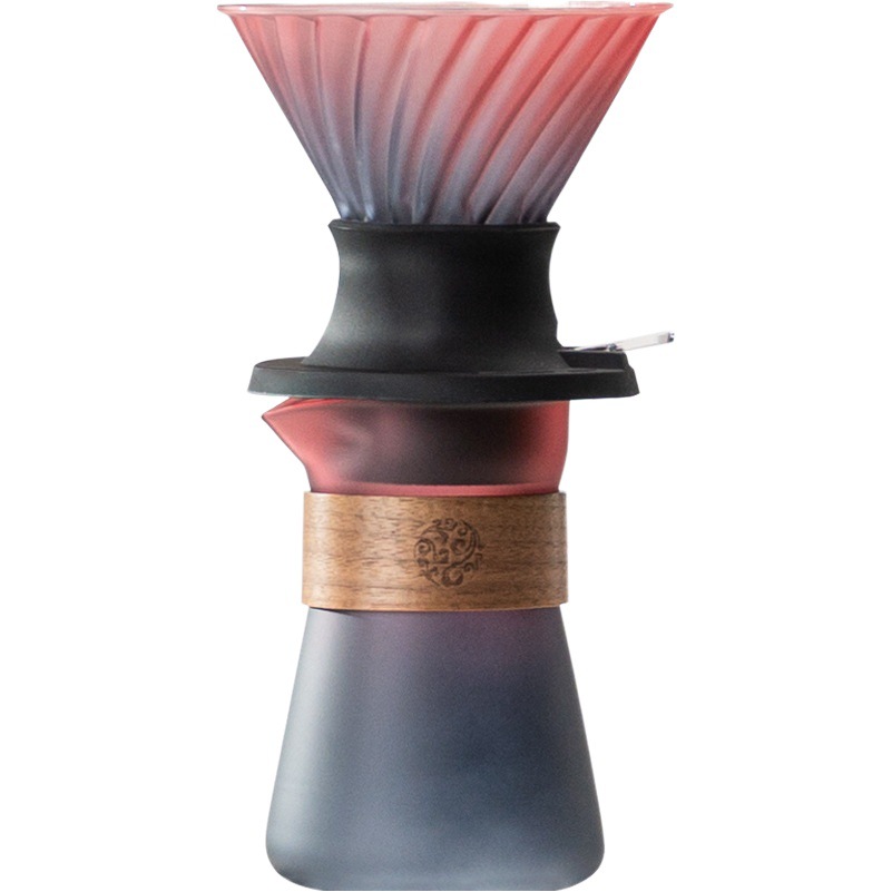 UFO inteligente taza de mano de filtro de café Taza de colores degradado de color compartir olla traje de café remojo Extracción de té haciendo