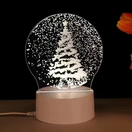 LED-ночник Creative Touch, питание USB/батарейки, 3D-акриловый дизайн, 15×5,5×20,5 см