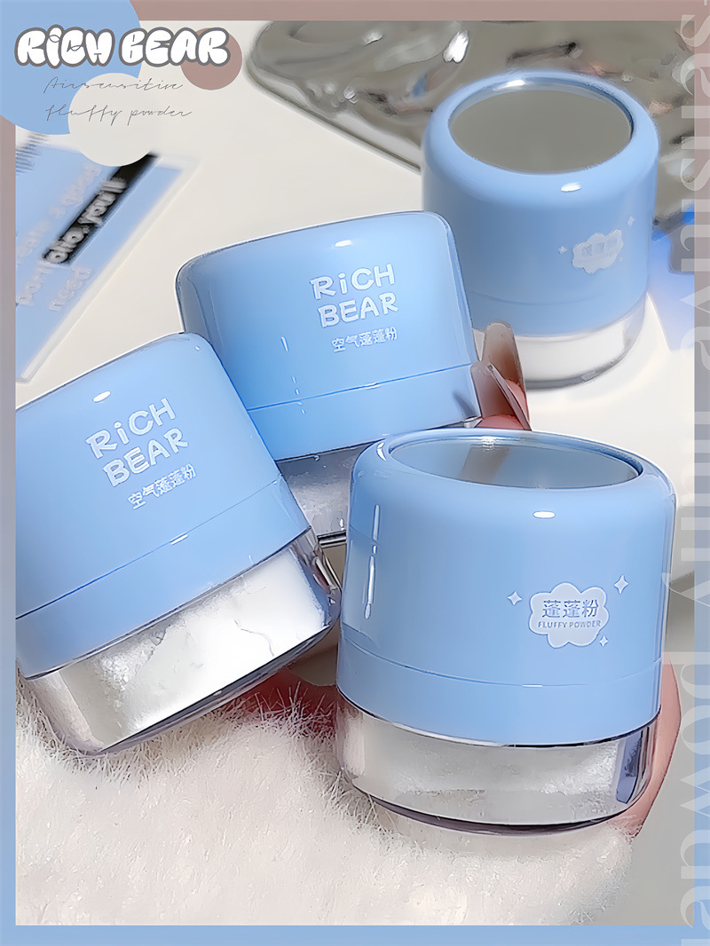 RICH BEAR yağ başlığı kabarık eser kabarık toz saç yağı kontrolü kabarık toz patlama saç yağı giderme pudra
