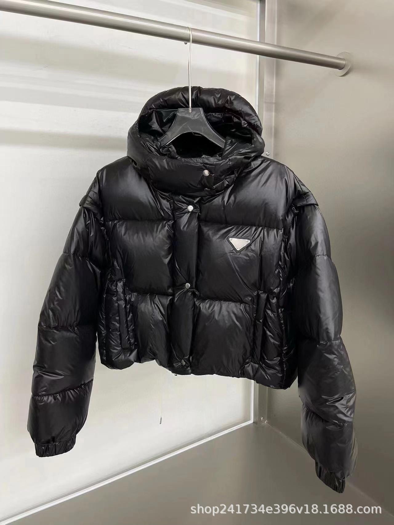 Winter short down jacket