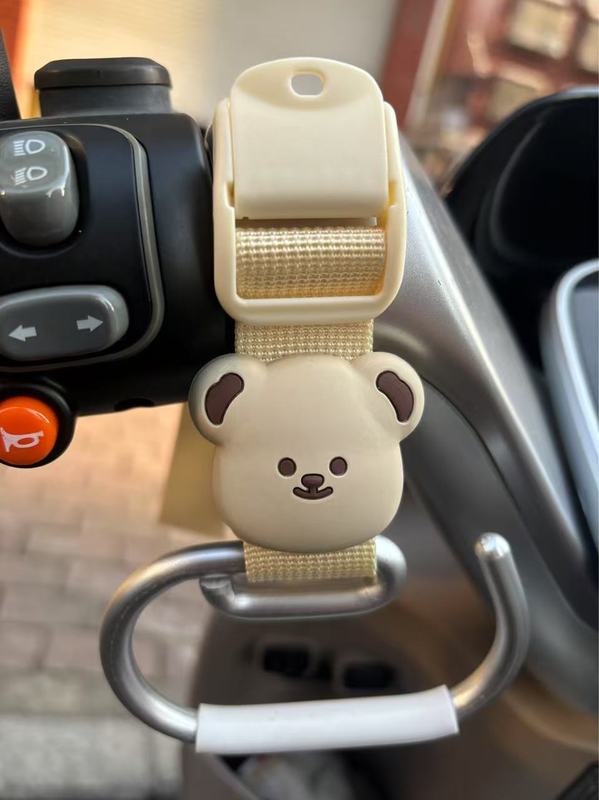 電気自動車のフックの前の漫画のかわいいベビーカーの荷重のフックの神器の小さい毛のロバのナイロンのひものフック|undefined