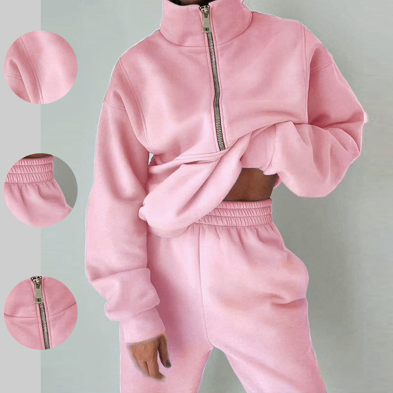 2026 New Cross-Border Spring Clothing European and American Sports Suits Street Style Fleece Casual Fashion Sweatshirt Set 2026 New Cross-Border Spring Clothing European and American Sports Suits Street Style Fleece Casual Fashion Sweatshirt Set
