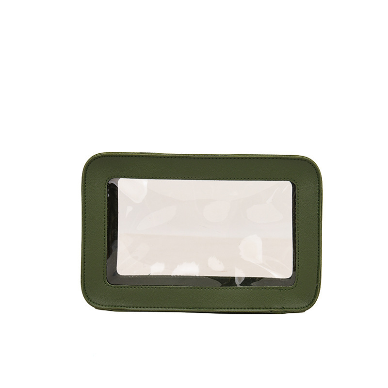 2025 nuevo embrague bolsa de almacenamiento de cosméticos de alto valor bolsa de lavado impermeable de PVC de gran capacidad al por mayor