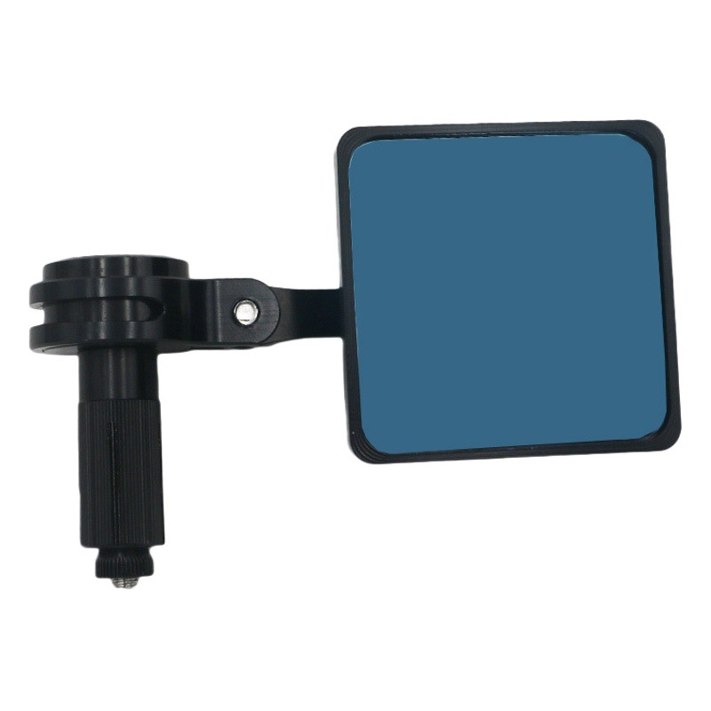 FLYQUICK transfronterizo e-commerce motocicleta cuadrado azul mango de vidrio espejo retrovisor pequeño espejo retrovisor