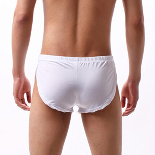 LAZADA Sexy Men's Straight Leg Shorts Loose Casual Sleepwear Underwear Summer Breathable Side Slit Arlekino Pants