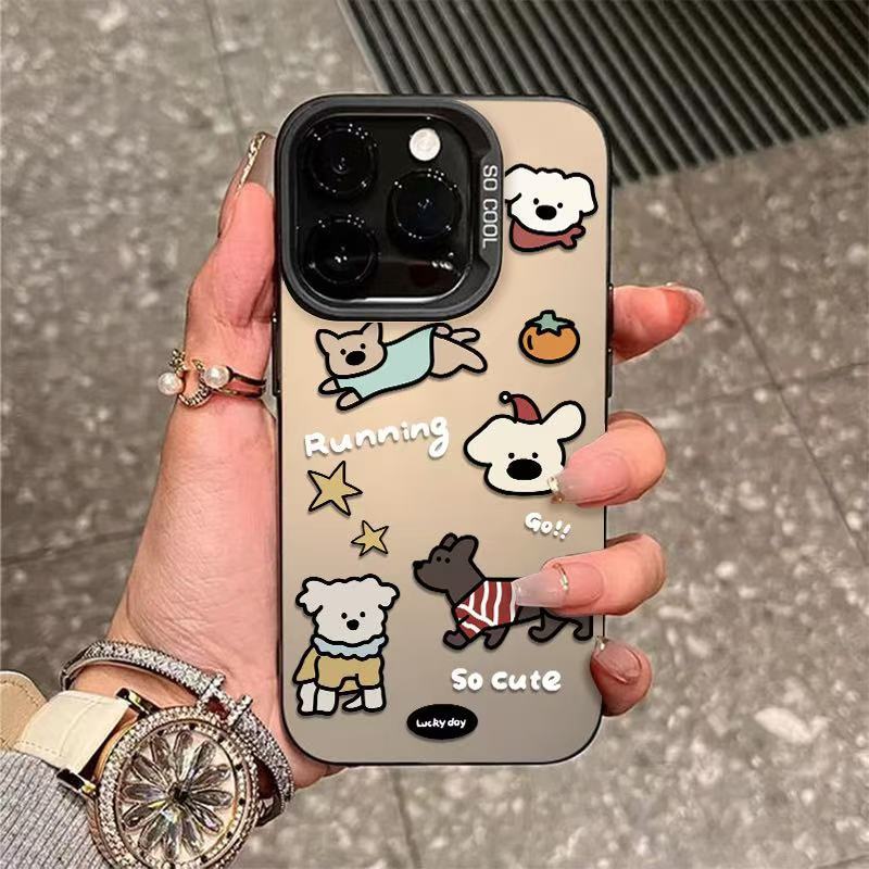 Nuevo cachorro de dibujos animados para iPhone 16 funda para teléfono móvil Apple 15promax/14 Europa y América 13pro12pm11