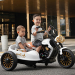 儿童电动车摩托车可做大人大号可坐人男女双人宝宝三轮车玩具车