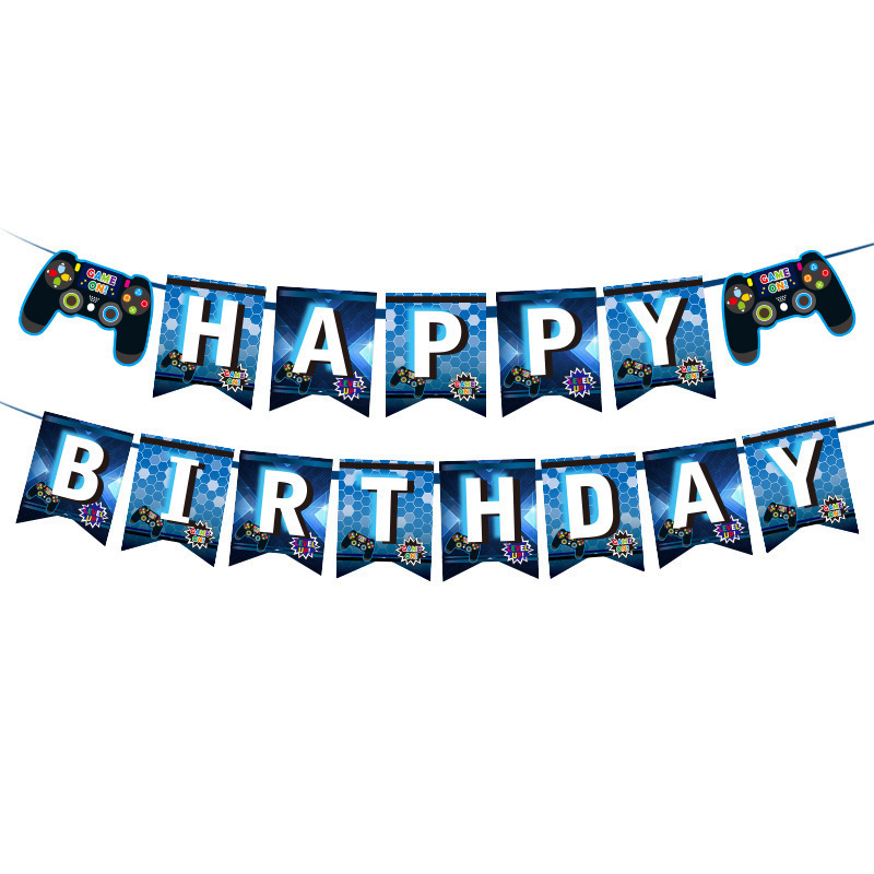 スポット漫画ハッピーバースデーレターフラッグバナーフラッグ子供の誕生日パーティーテーマ装飾用品メーカー承認|undefined