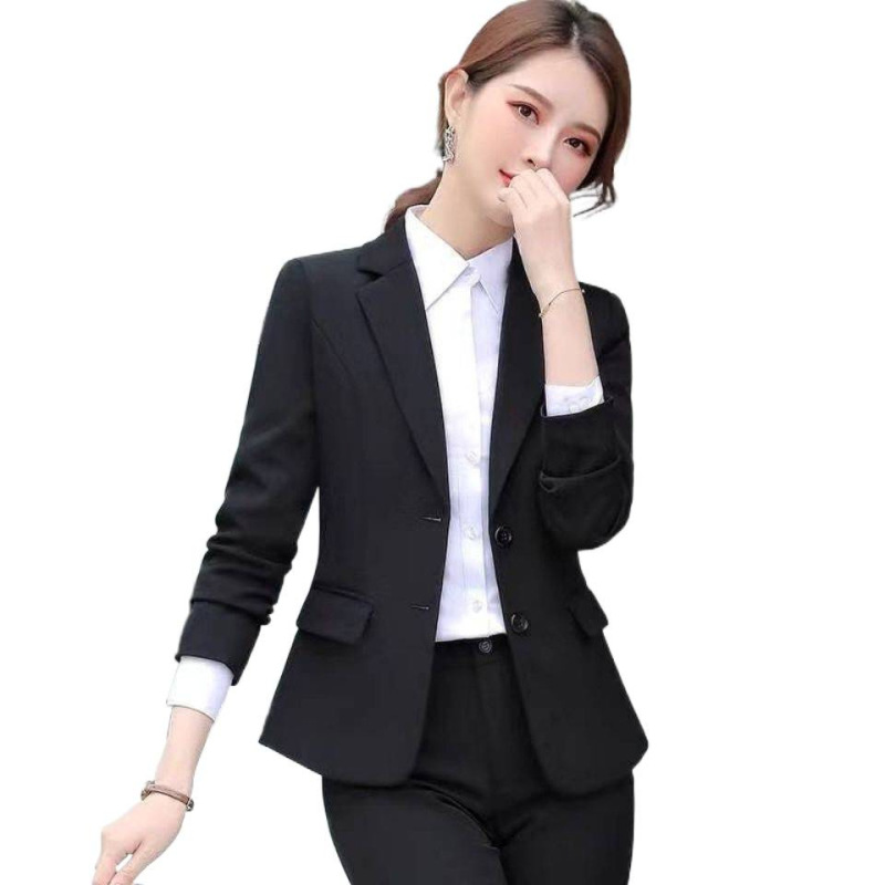 春秋新款小西装外套女职业装学生面试OL白领套装女士工作服西装|undefined