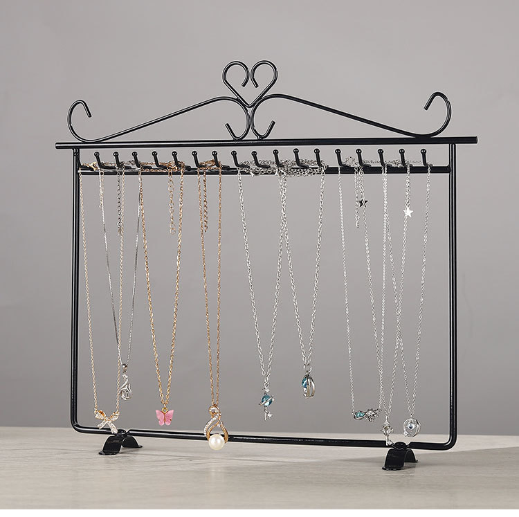 432g Weight Jewelry Rack Classification 1 Piece Quantity Simple Style Solid Color Iron Jewelry Rack