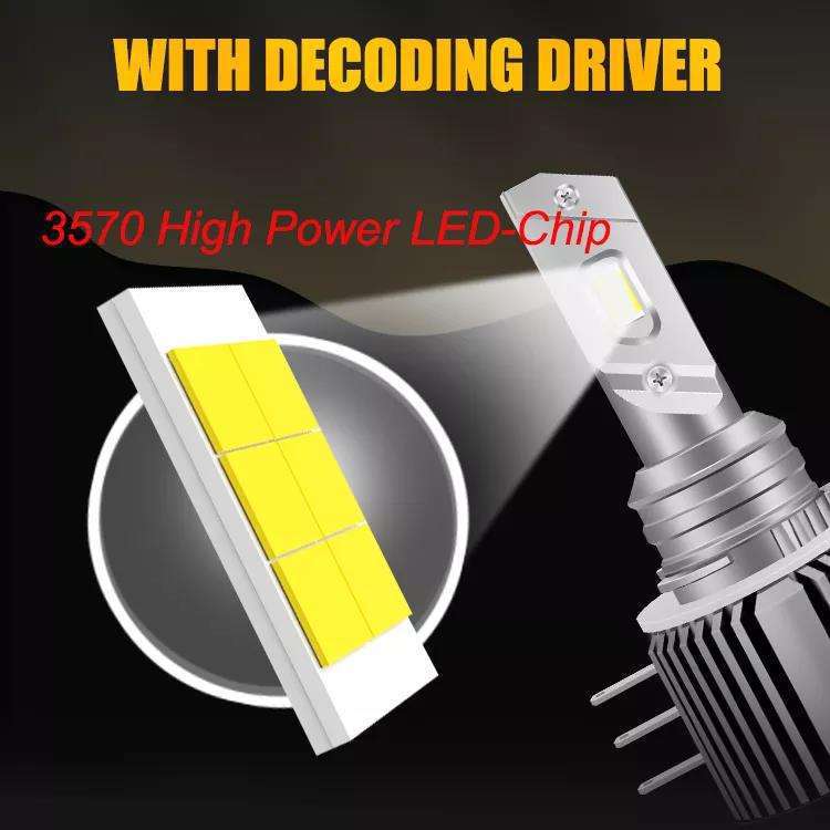 H15 car led headlight decoding super white Touareg Borui A3 golf 7 Pa Sutter modified car bulb