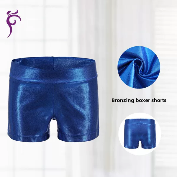 Cross-border Explosions Summer Practice Pants Girls' Dance Three-point Pants Gilded Boxer Pants Modern Dance Shorts