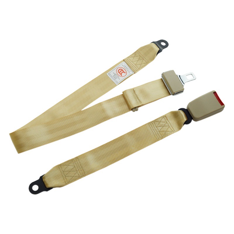 New Polyester Car Seat Belt Car Seat Side Plug Safety Belt Passenger Car Two-Point Luxury Safety Belt a